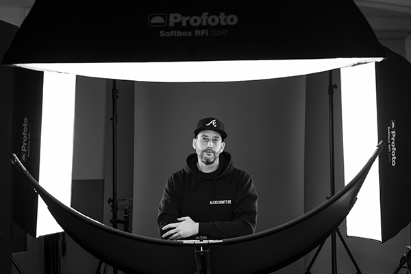 Portrait Lichtsetup im Studio